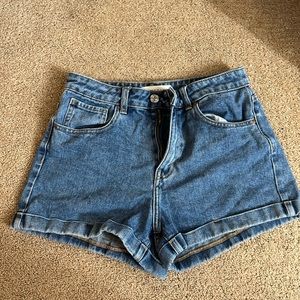 Pacsun denim mom shorts
